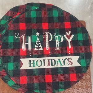Festive Plaid Holiday Placemat Set (5)